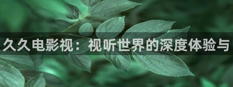 69视频是什么：久久电影视：视听世界的深度体验与