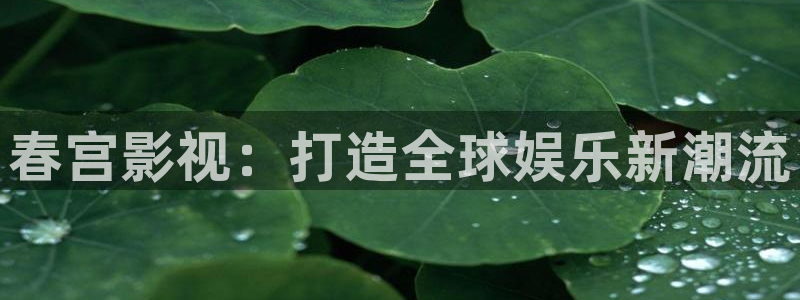 69视频在线播放观看：春宫影视：打造全球娱乐新潮流